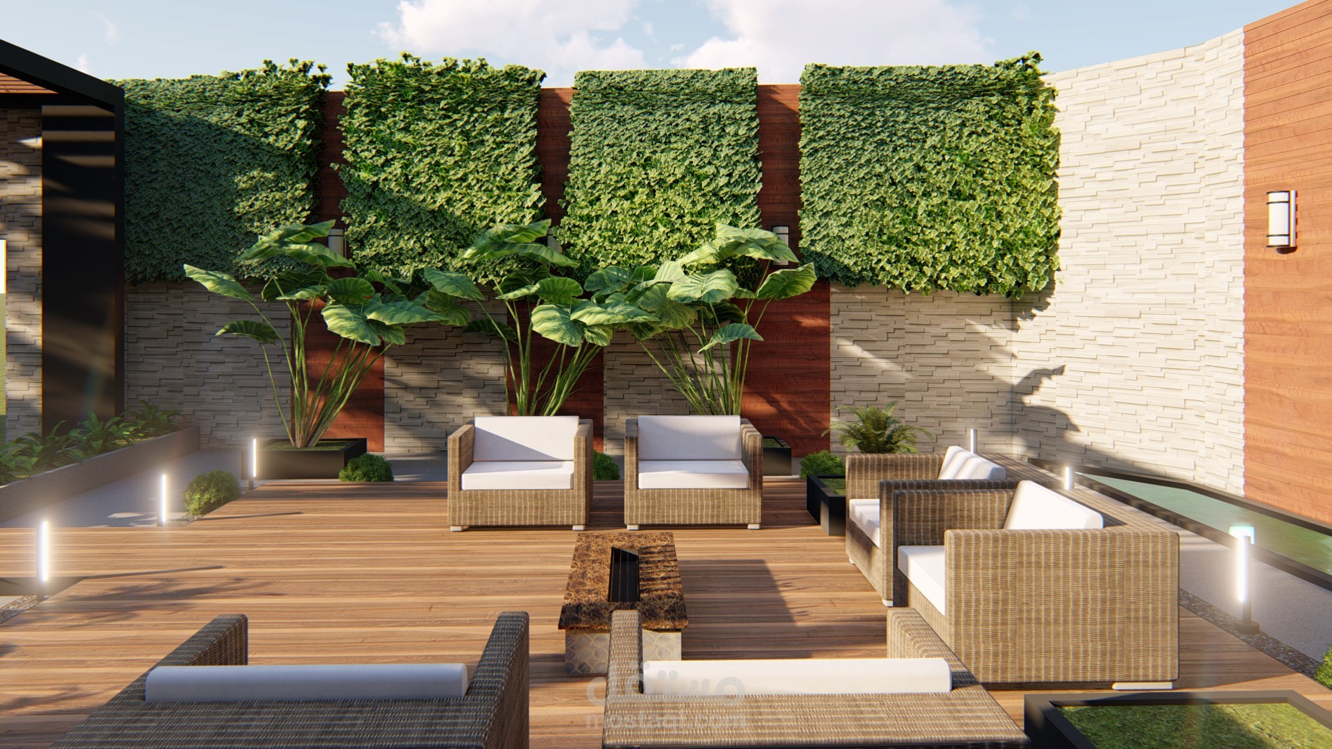 تصميم حديقة فيلا