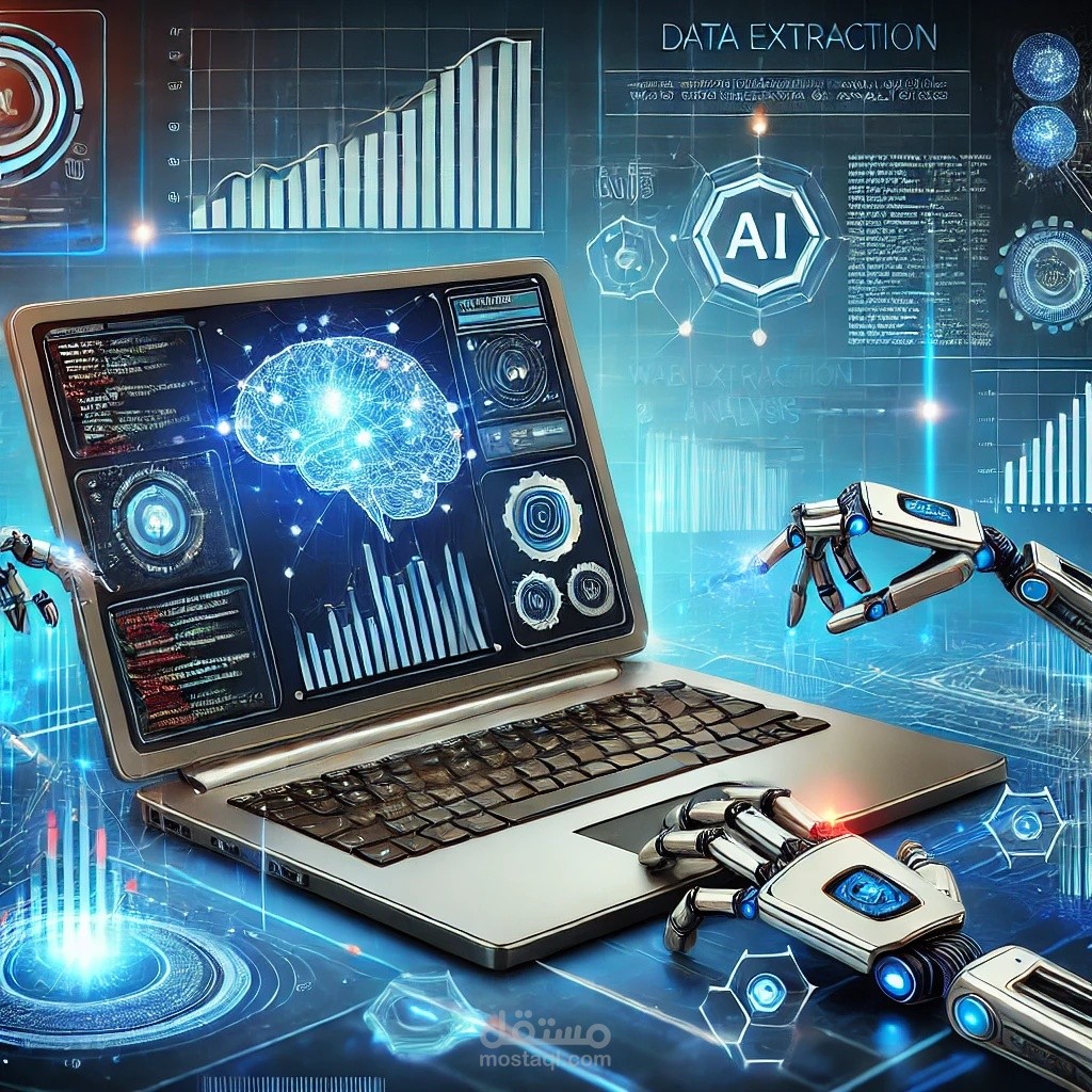 استخراج وتحليل البيانات باستخدام الذكاء الاصطناعي وتقنيات الويب المتقدمة