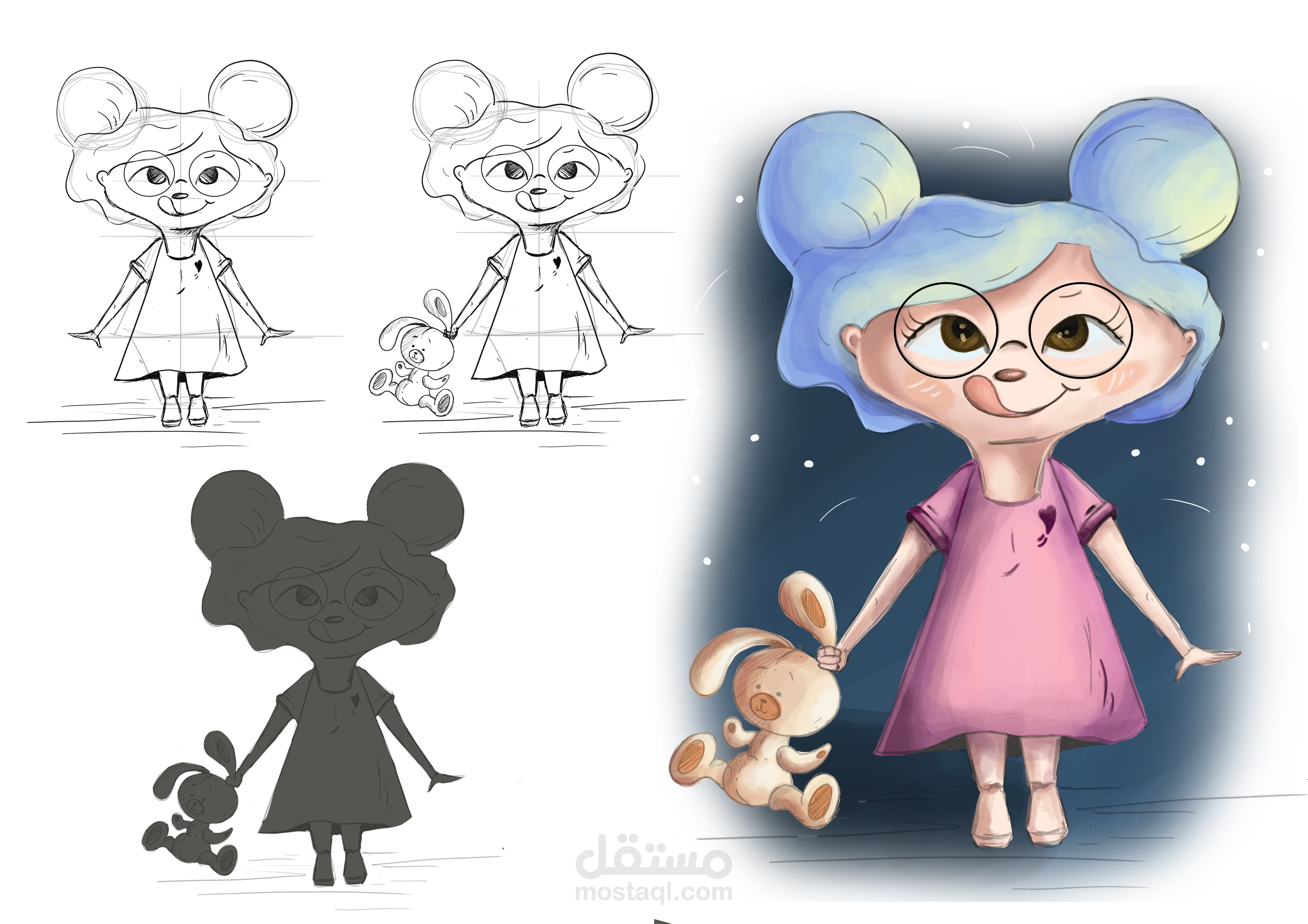تصميم شخصية كرتونية / Character Design