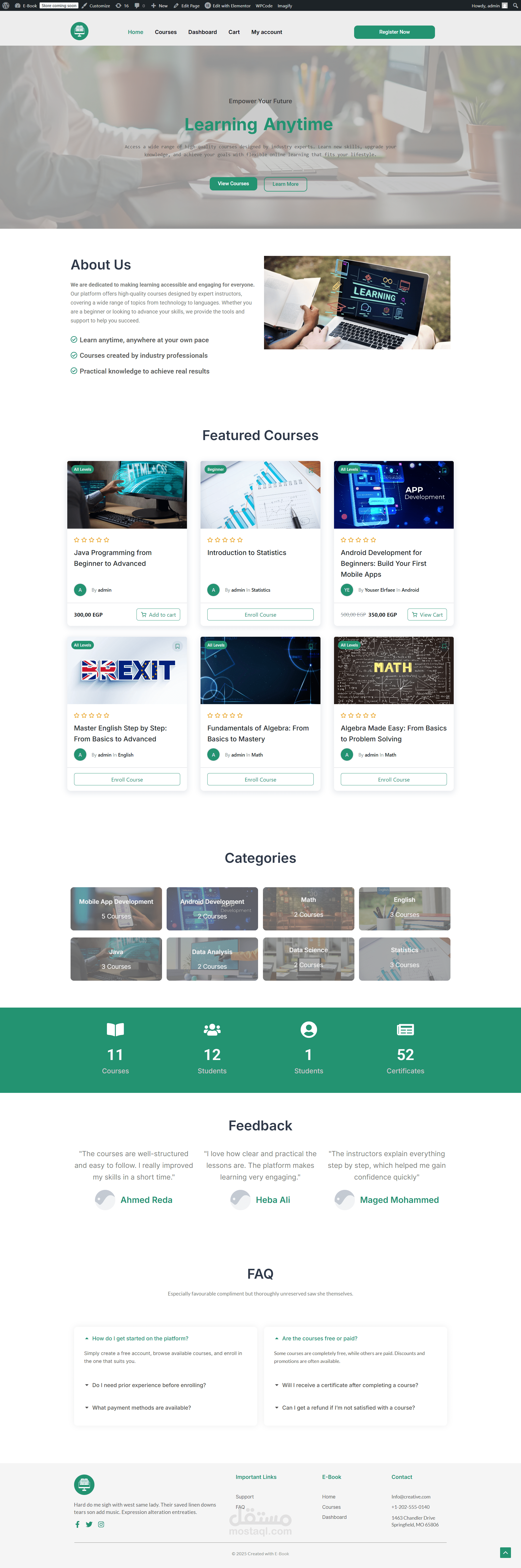 E-Book منصة تعليمية