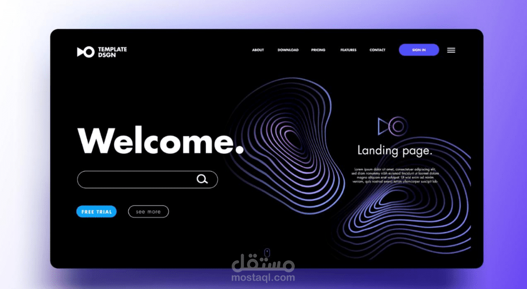 تصميم وبرمجة صفحة هبوط باحترافية