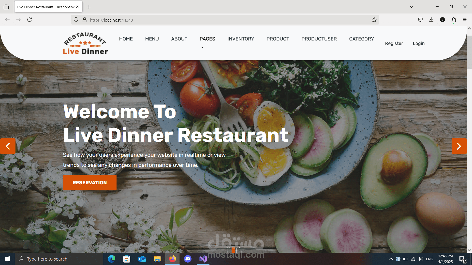 Restaurant Website