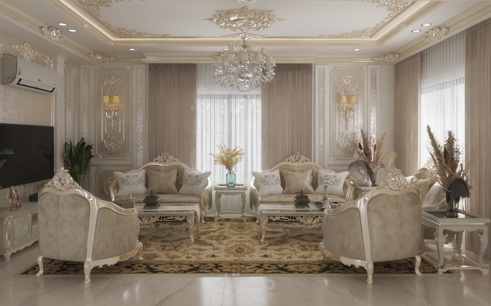 تصميم غرفة الضيوف