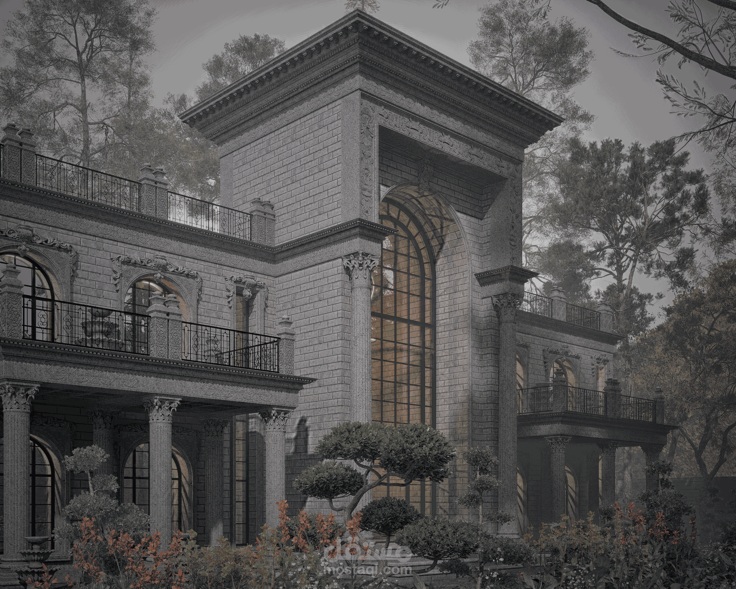 تصميم فيلا كلاسيكية