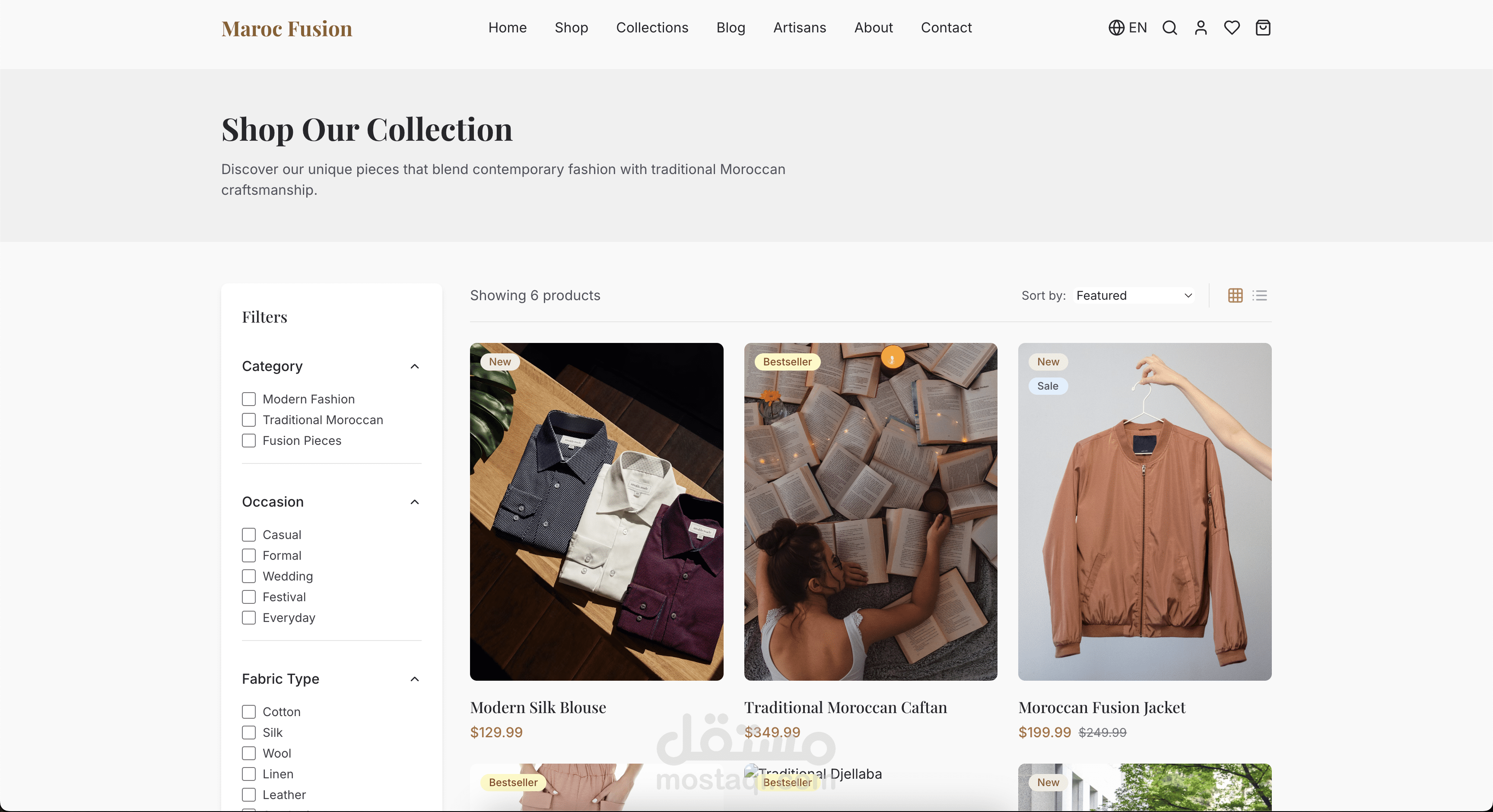 fullstack ecommerce website with dashboard