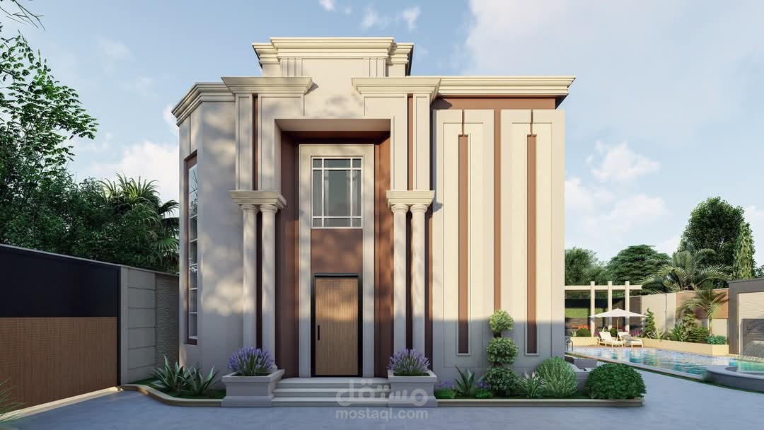 واجهات خارجية مع لاندسكيب لفيلا