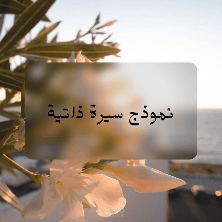 سيرة ذاتية