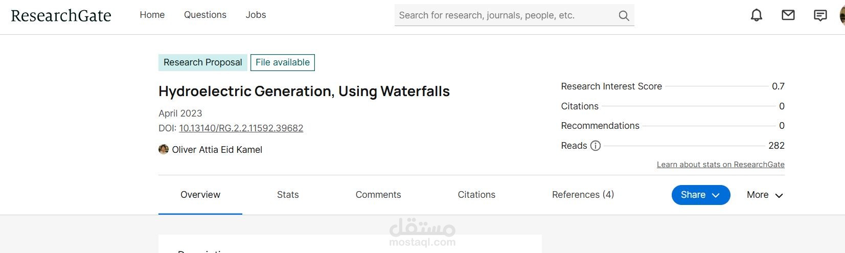 Hydroelectric Generation, Using Waterfalls