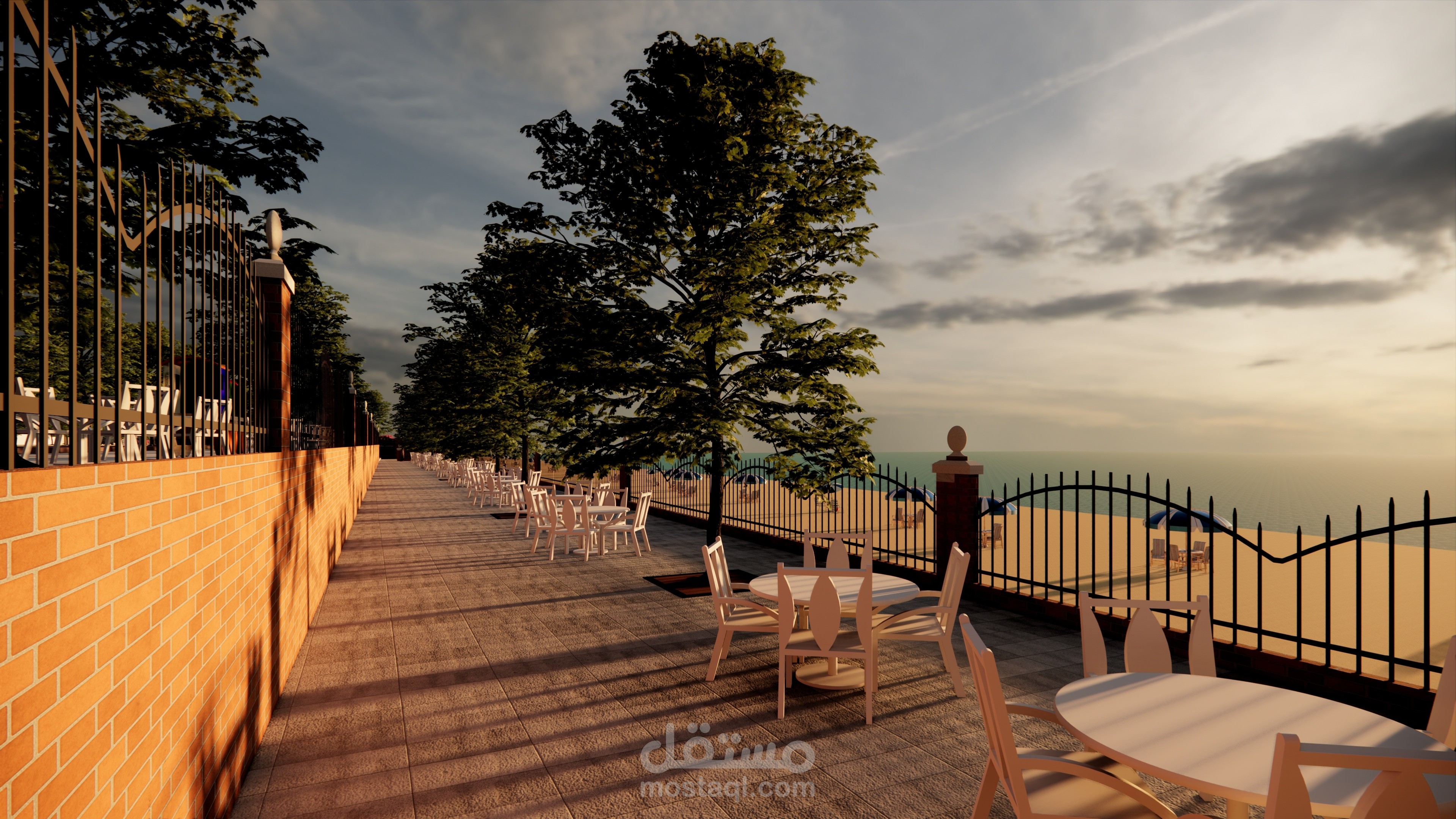 تخطيط وتصميم واجهة بحرية