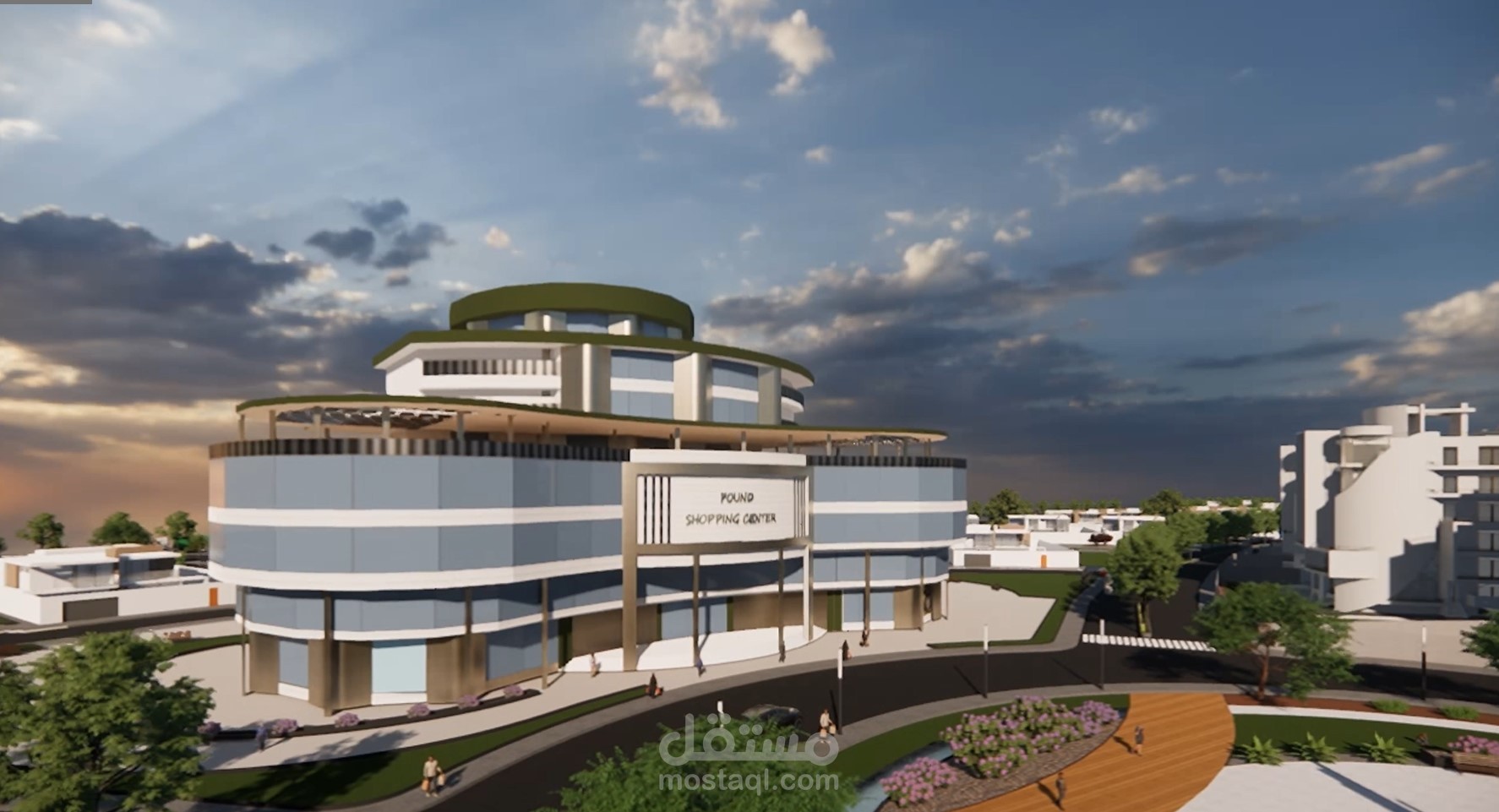 تصميم مركز تجاري إداري