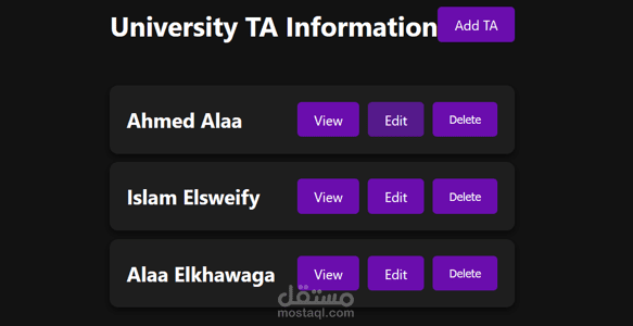 AWS-Hosted Web Application for TA Dashboard