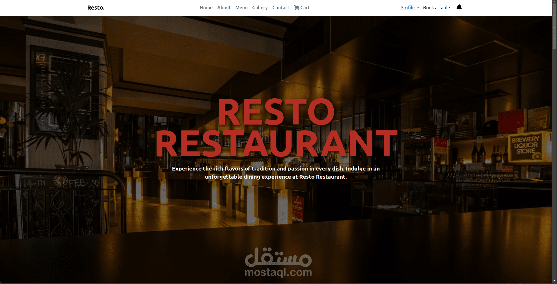 Resto Restaurant Website