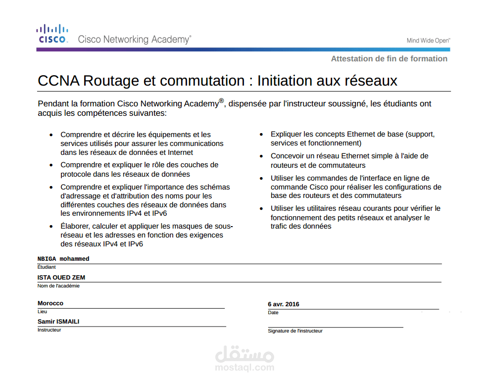 CCNA Routage et commutation : Initiation aux réseaux