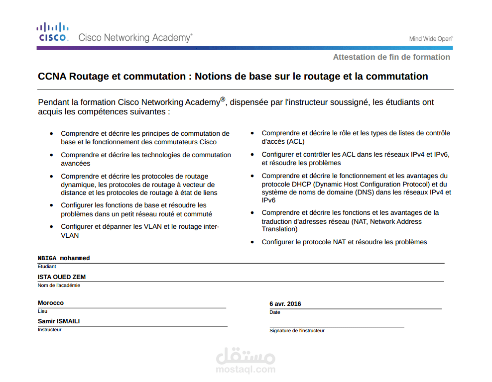 CCNA Routage et commutation : Notion De Base sur le Routage et la commutation