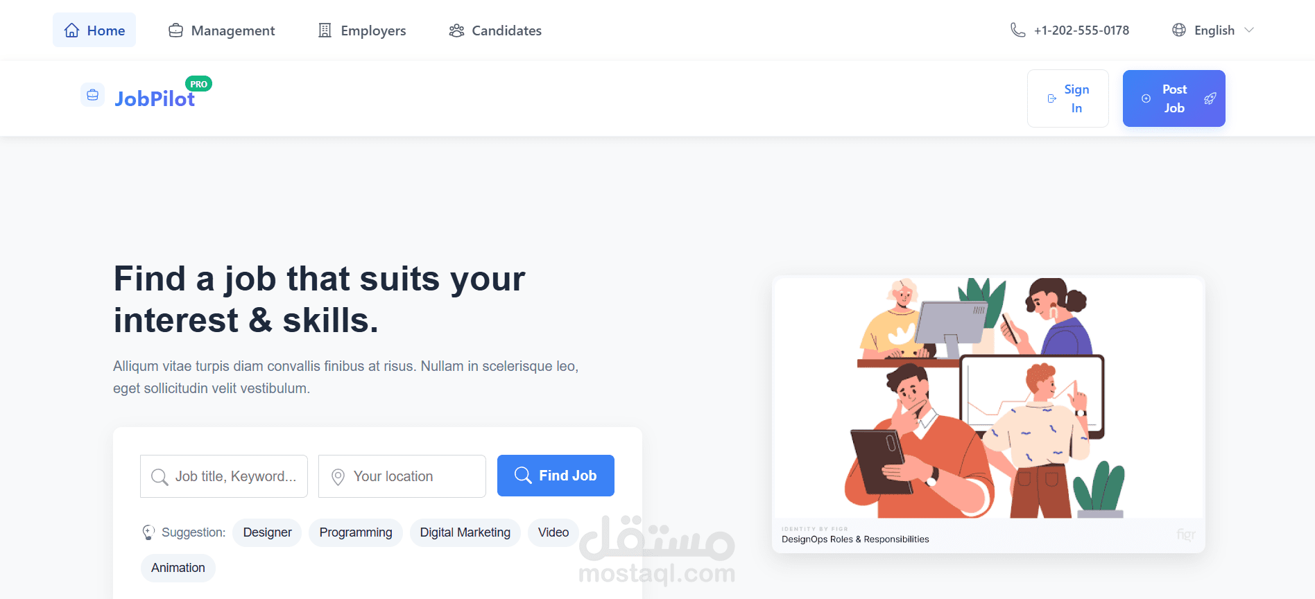 Job Board منصة لوظائف