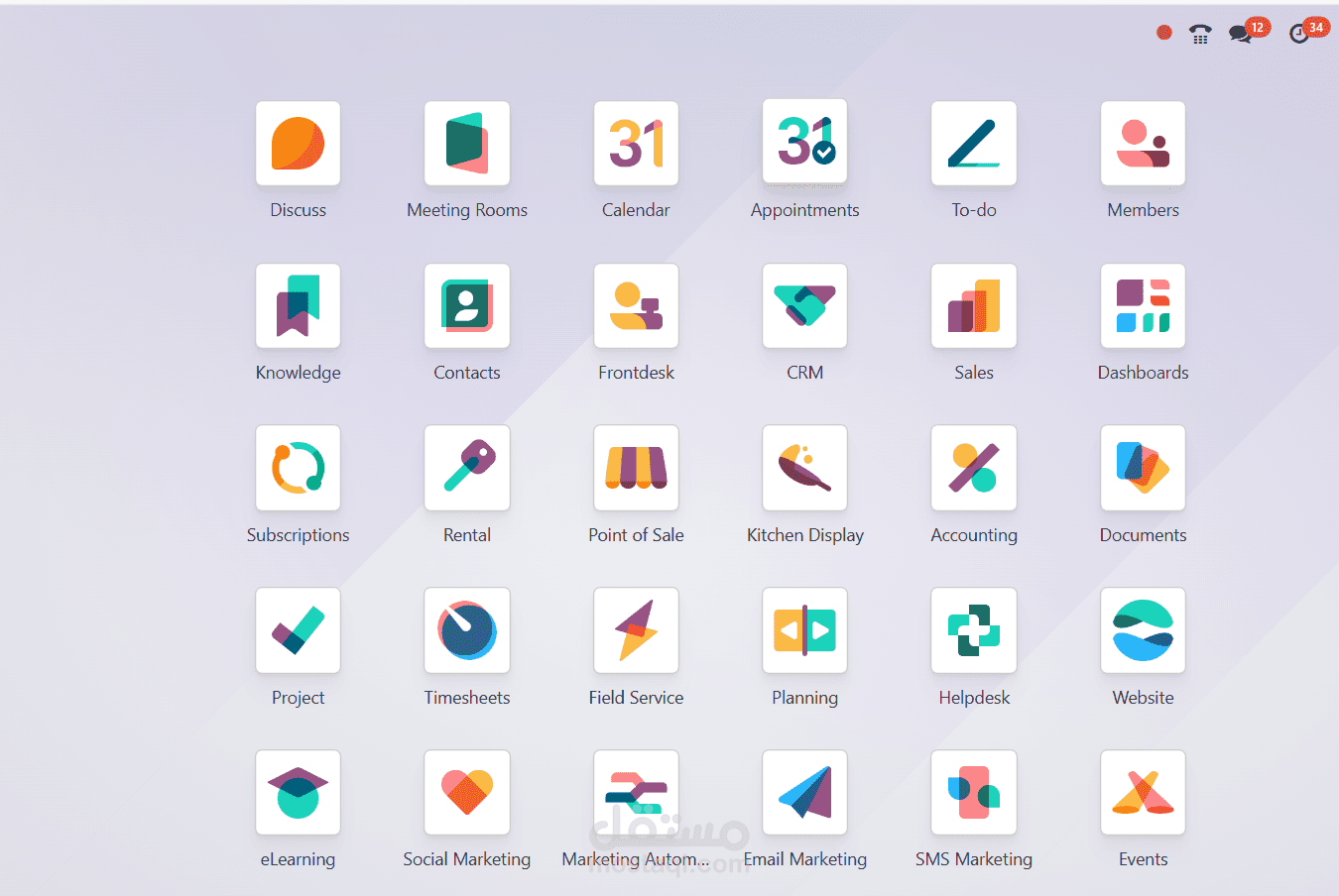 تنفيذ نظام Odoo لادارة شركة تجارية (مخازن – مبيعات – مشتريات – Pos– محاسبة)