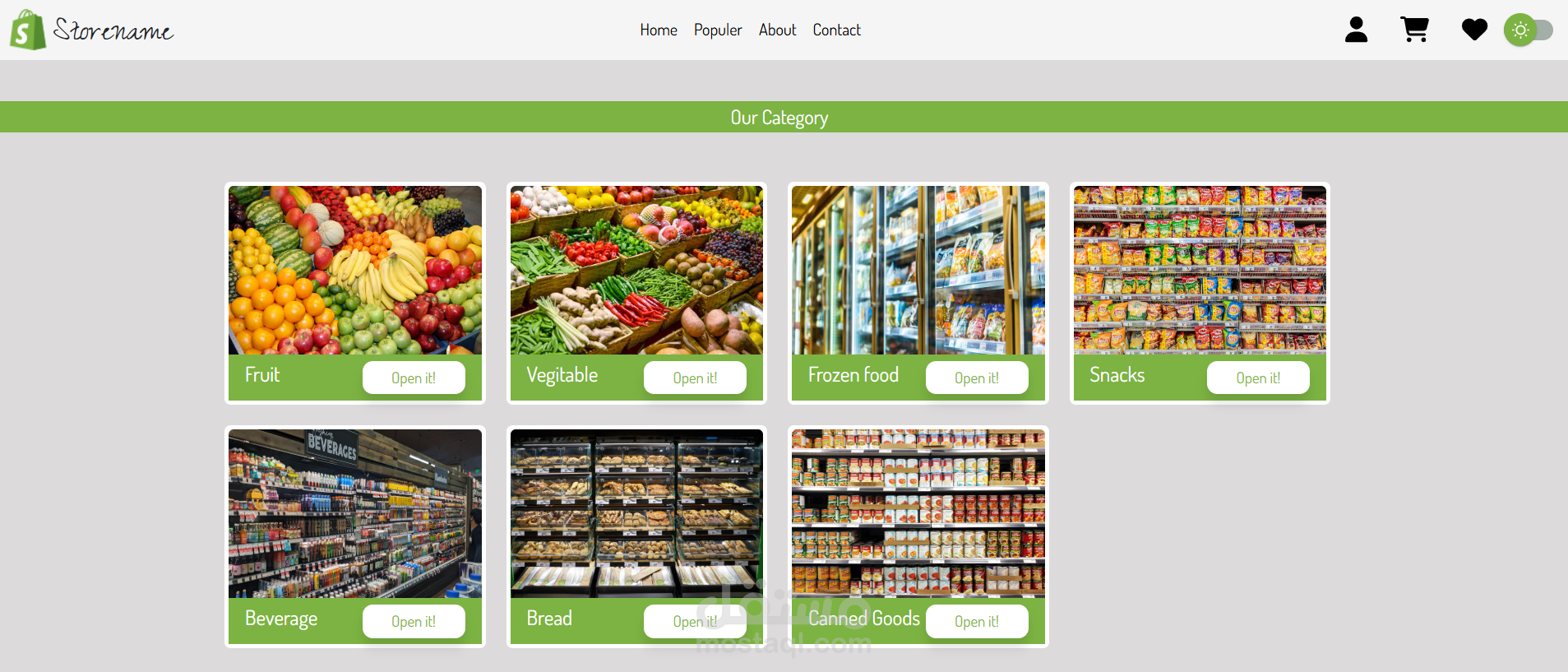 online store with react