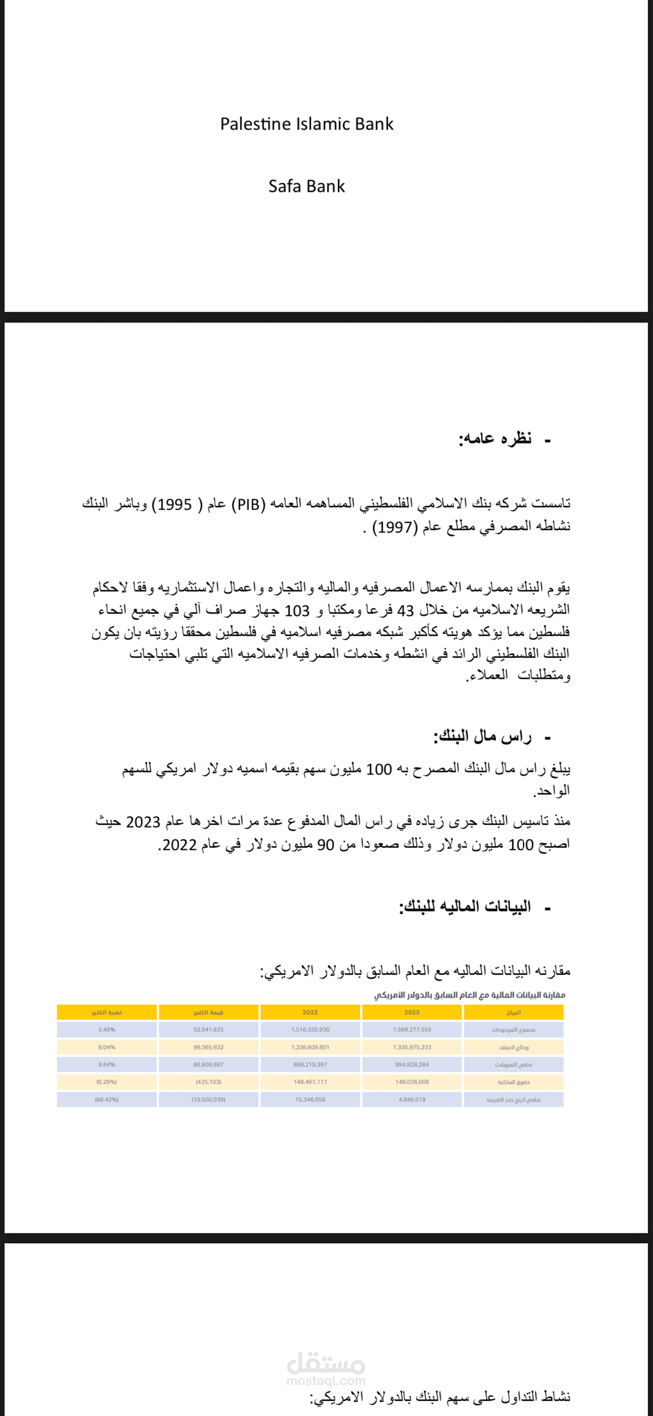 كتابه تقرير