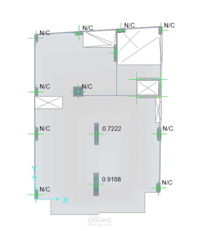 مراجعة تصميم سقف flat slab