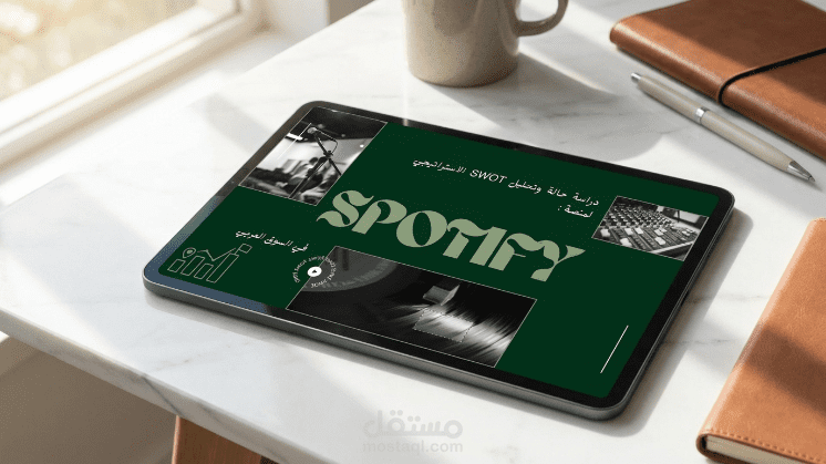 دراسة حالة وتحليل SWOT الاستراتيجي لمنصة Spotify في السوق العربي