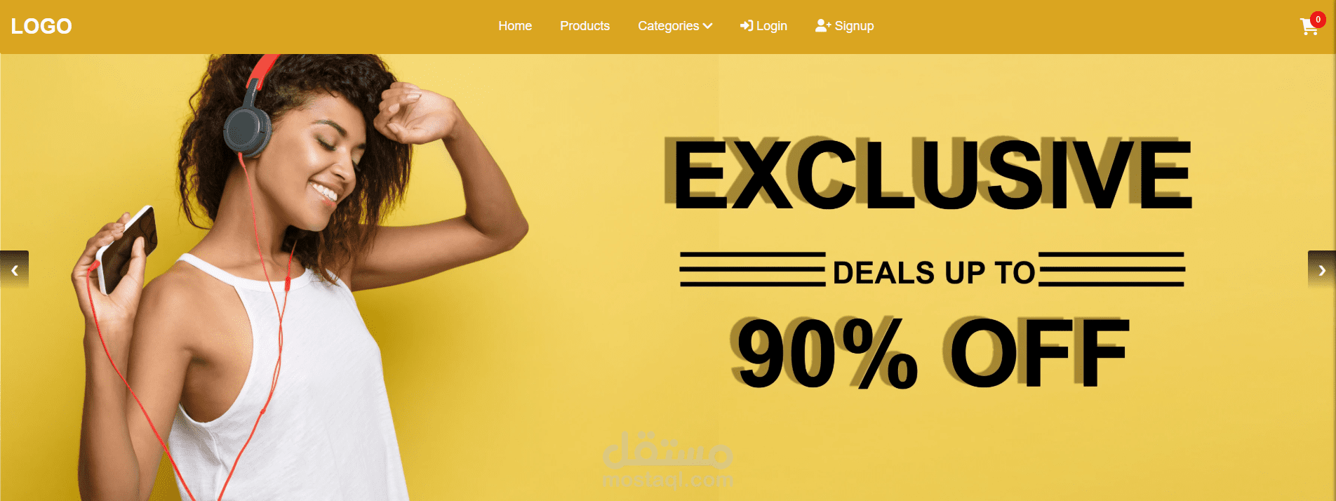 متجر إلكتروني متكامل (Full-Stack E-commerce)