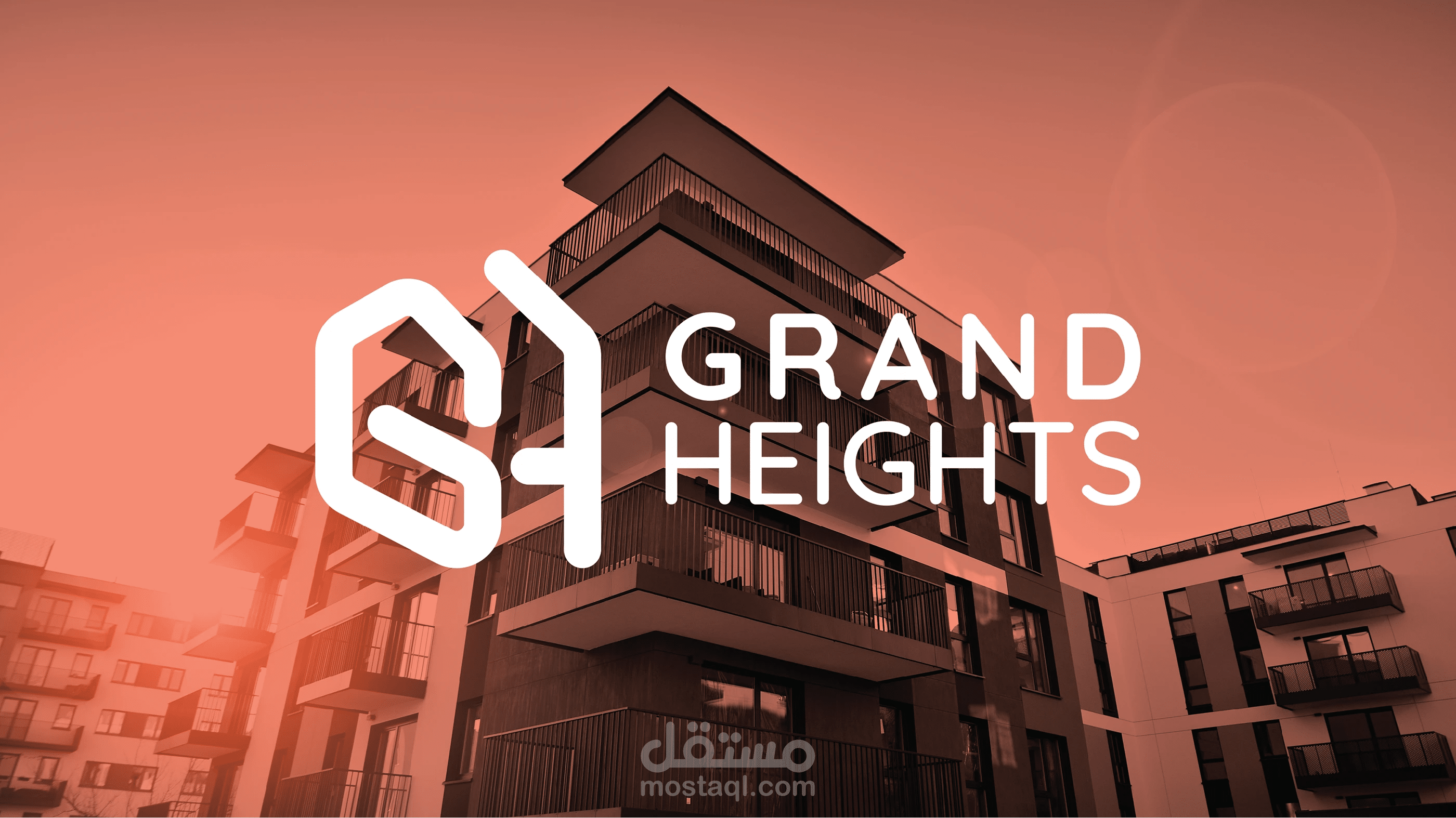 Grand Heights Real Estate Logo Design