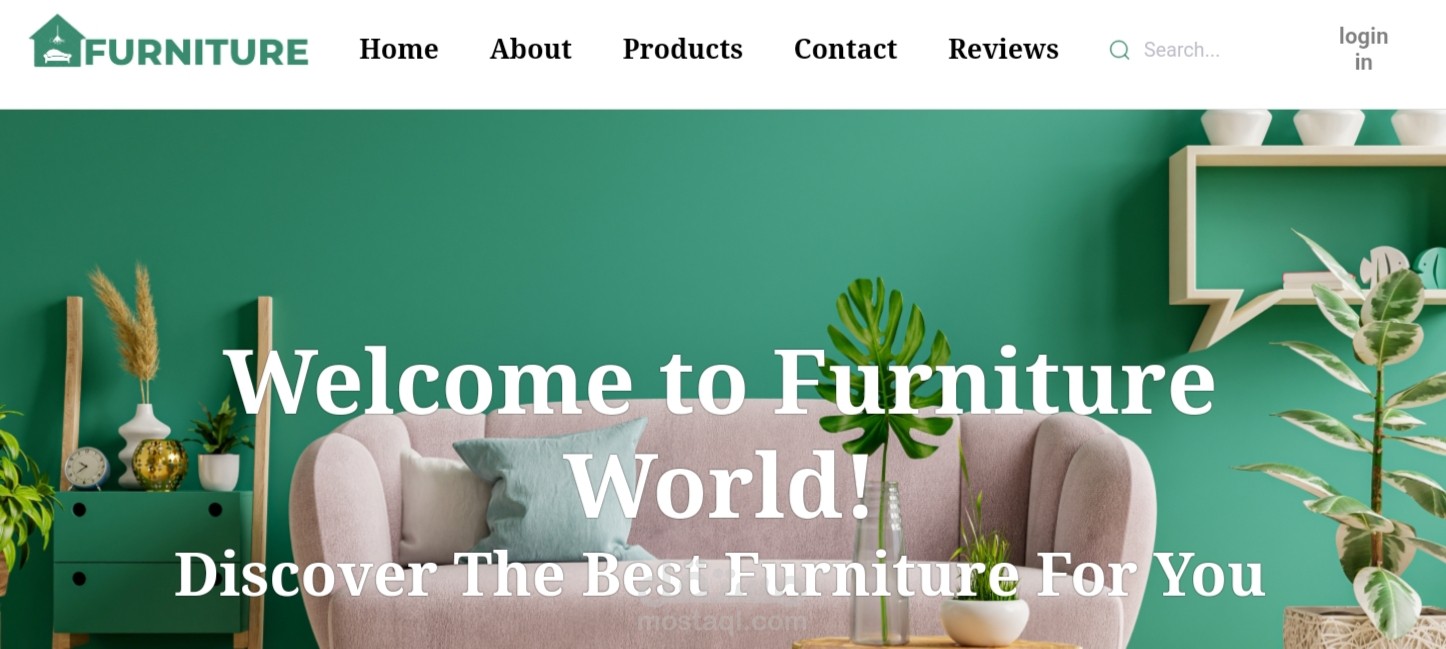 Fiture World: Modern Furniture Website