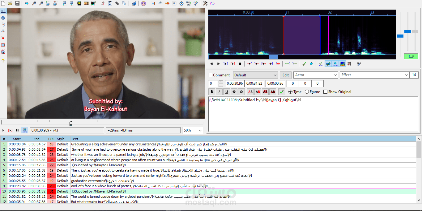 تحرير نصي - Subtitling