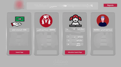 تصميم وربط قاعدة بيانات متكاملة لمشروع إنساني متعدد الخدمات