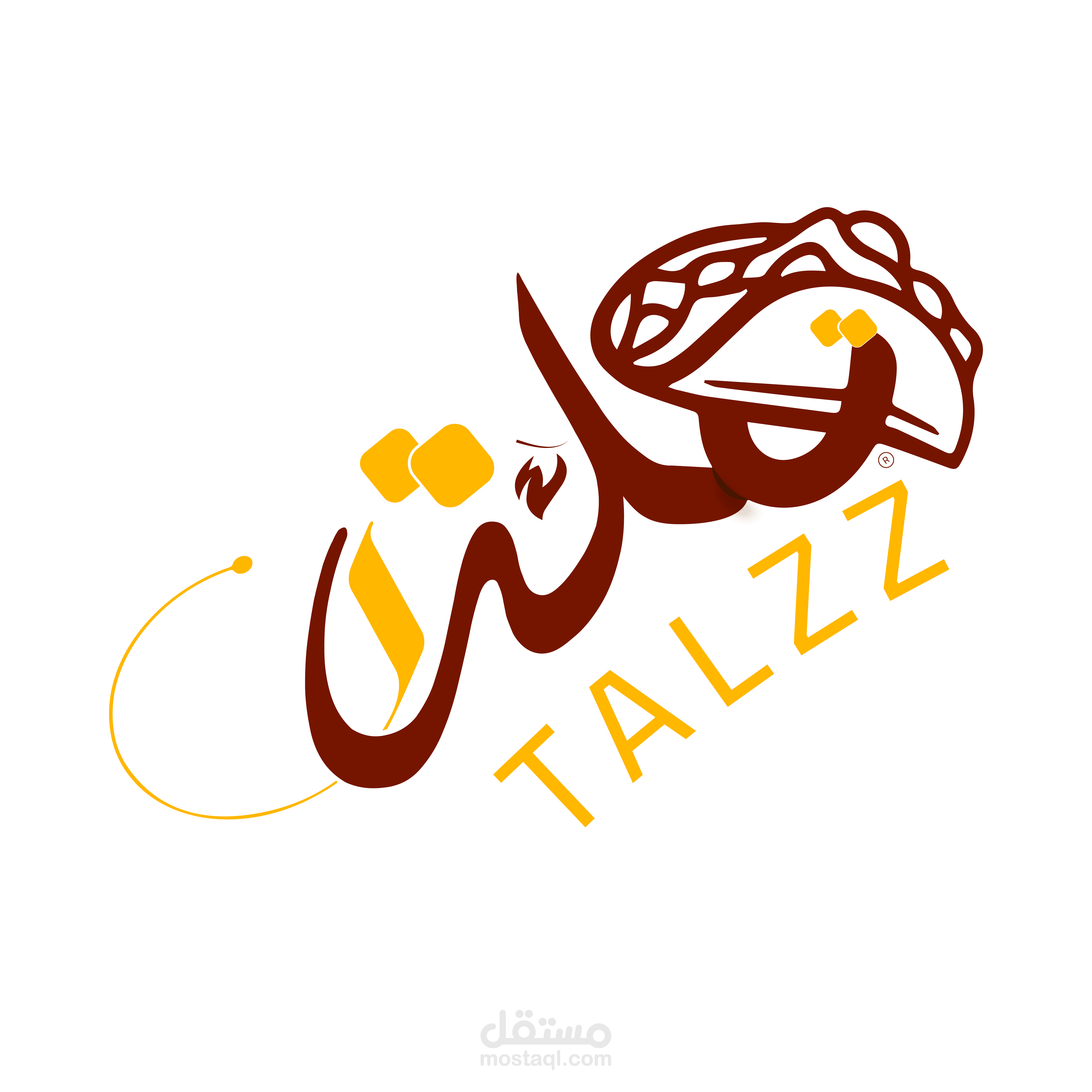 تصميم شعار مطعم تايبوغرافي