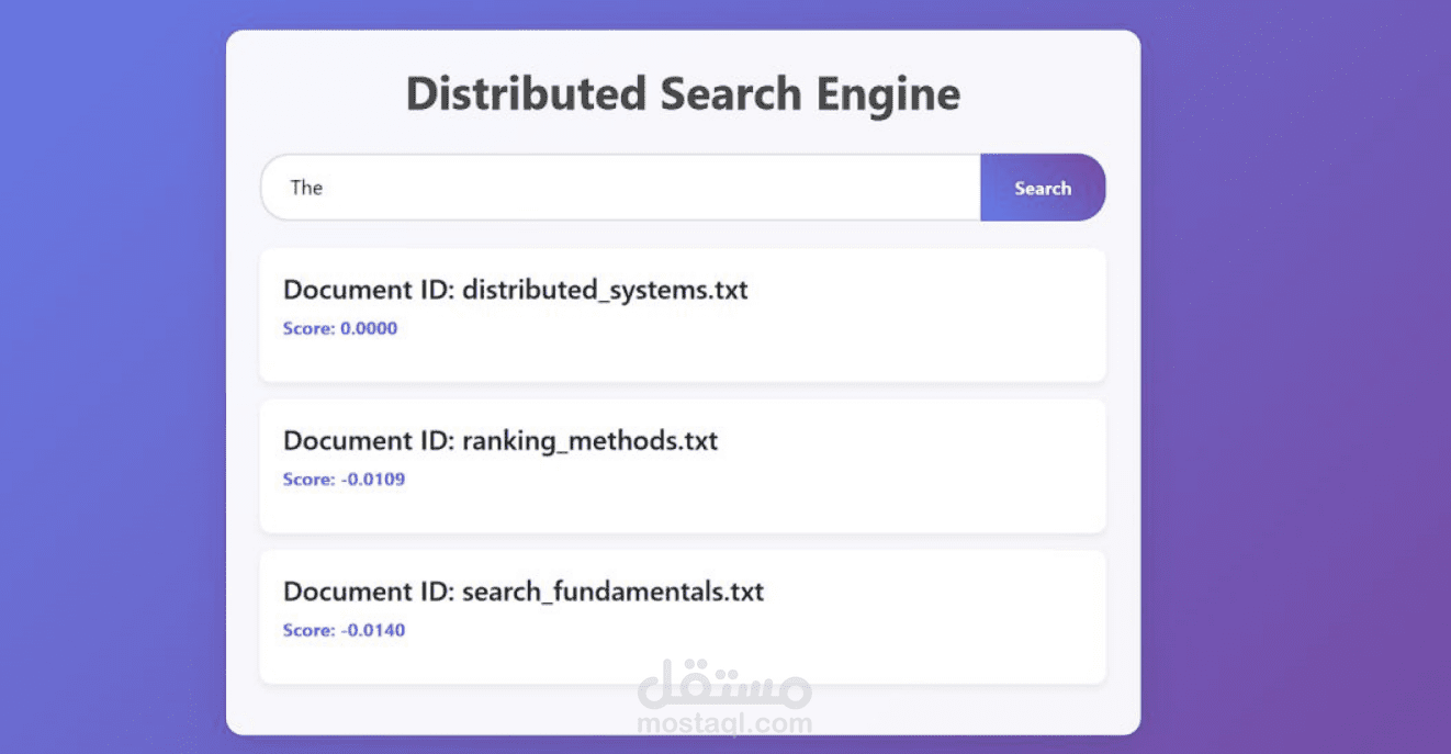 Distributed Search Engine