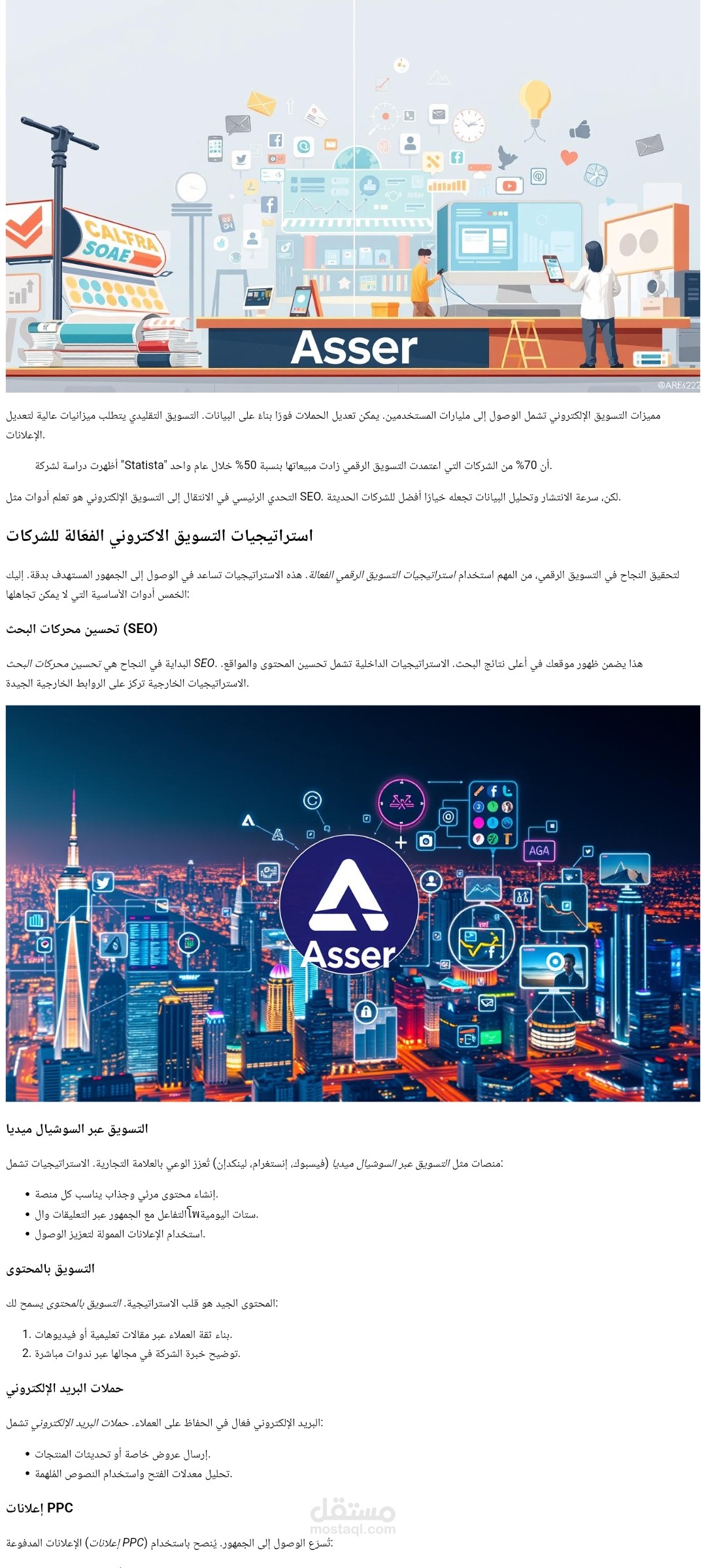 مقال عن التسويق الاكتروني