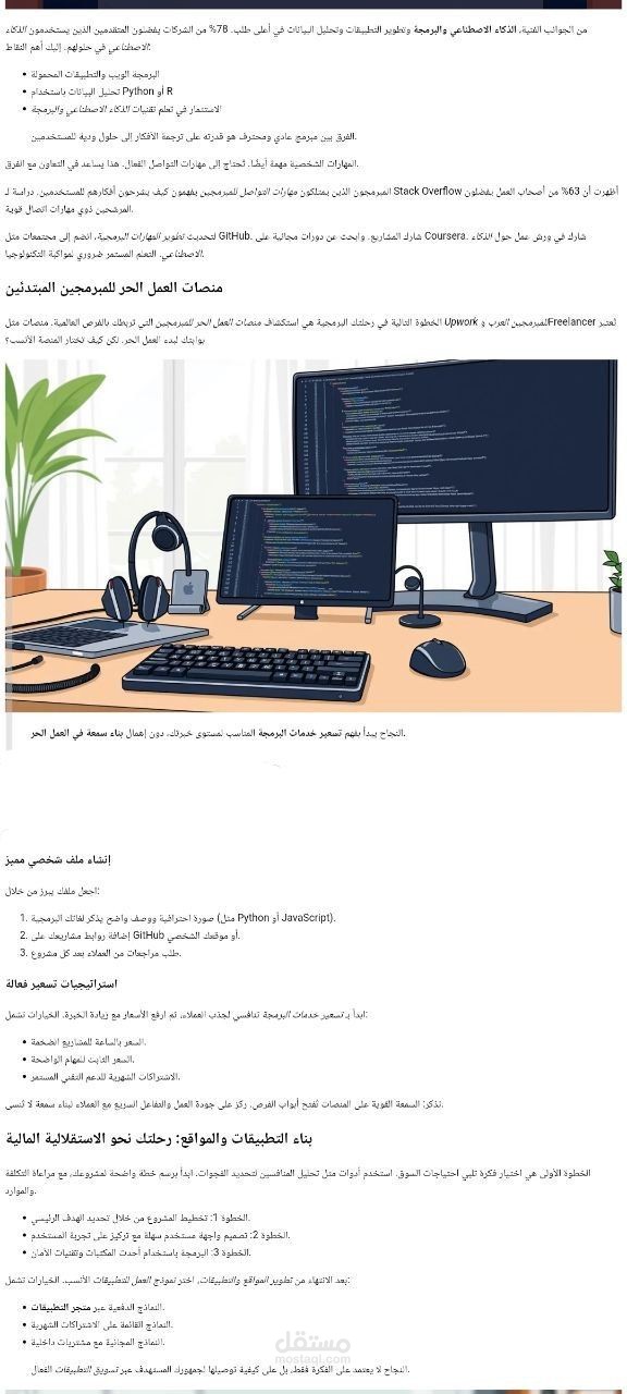 مقال عن البرمجة