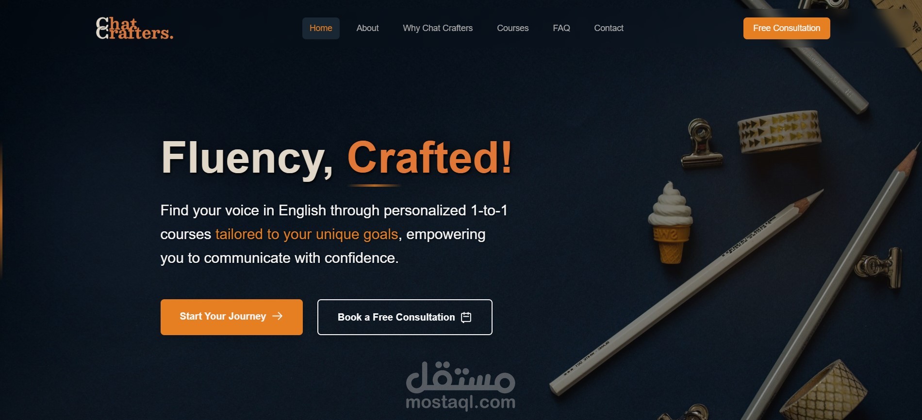 ChatCrafters - منصة تعليم لغة انجليزية