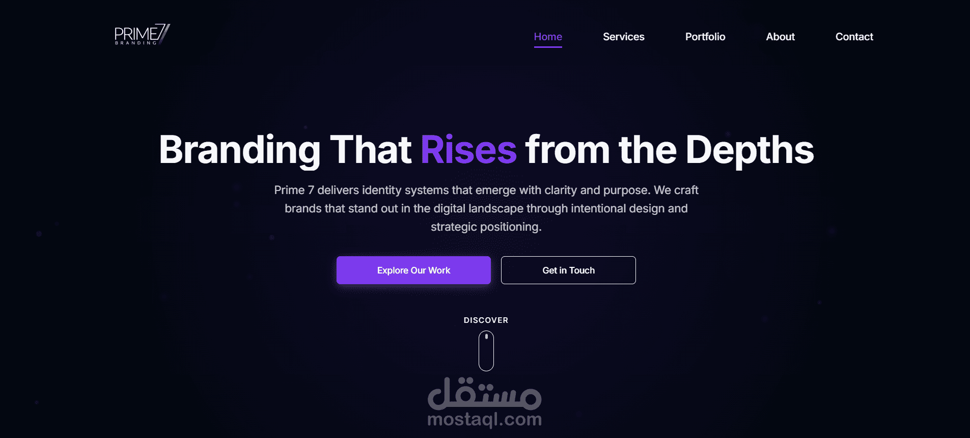 Design agency website (concept & prototype only)