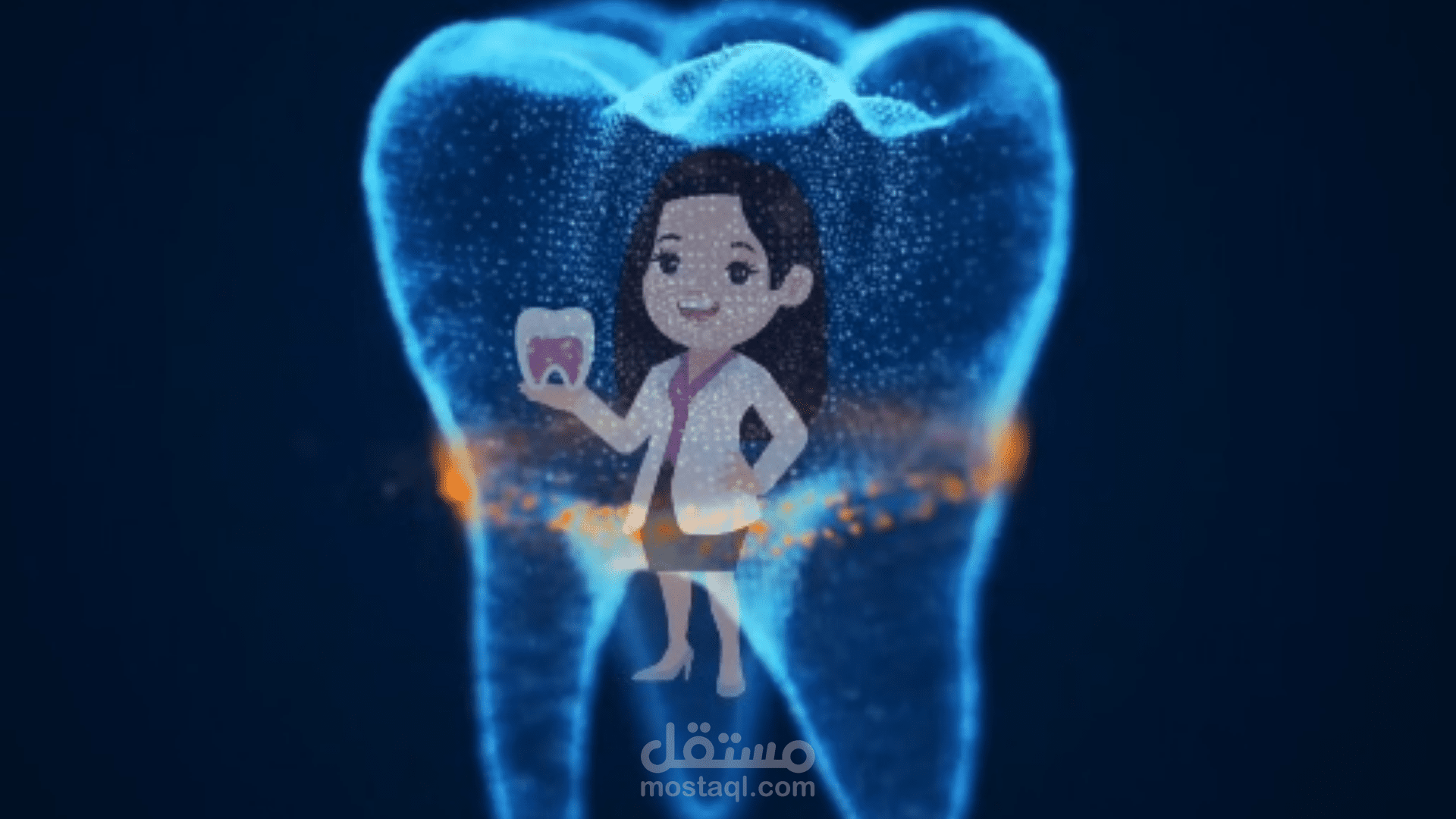 فيديو صغير خاص ب صفحة سوشيال ميديا ل طبيبة اسنان