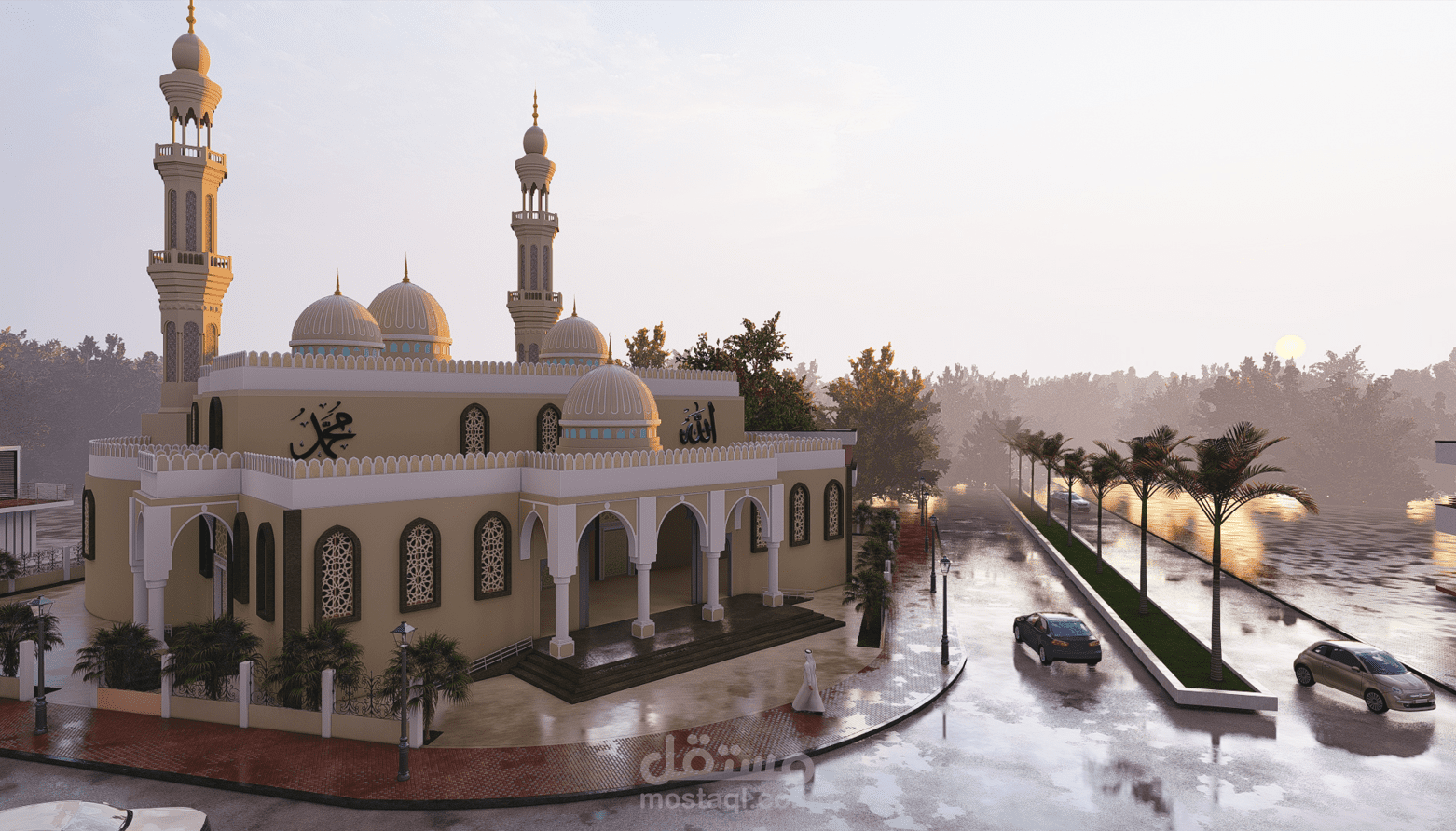 تصميم مسجد