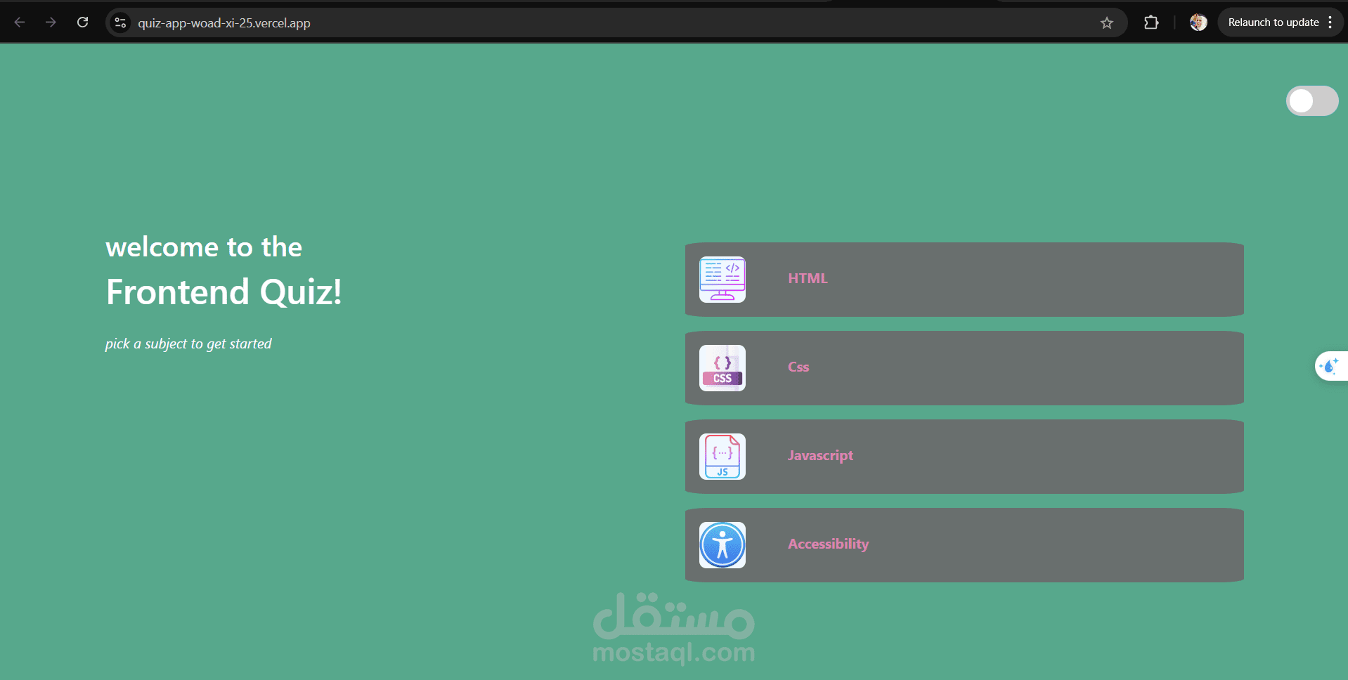 quiz app