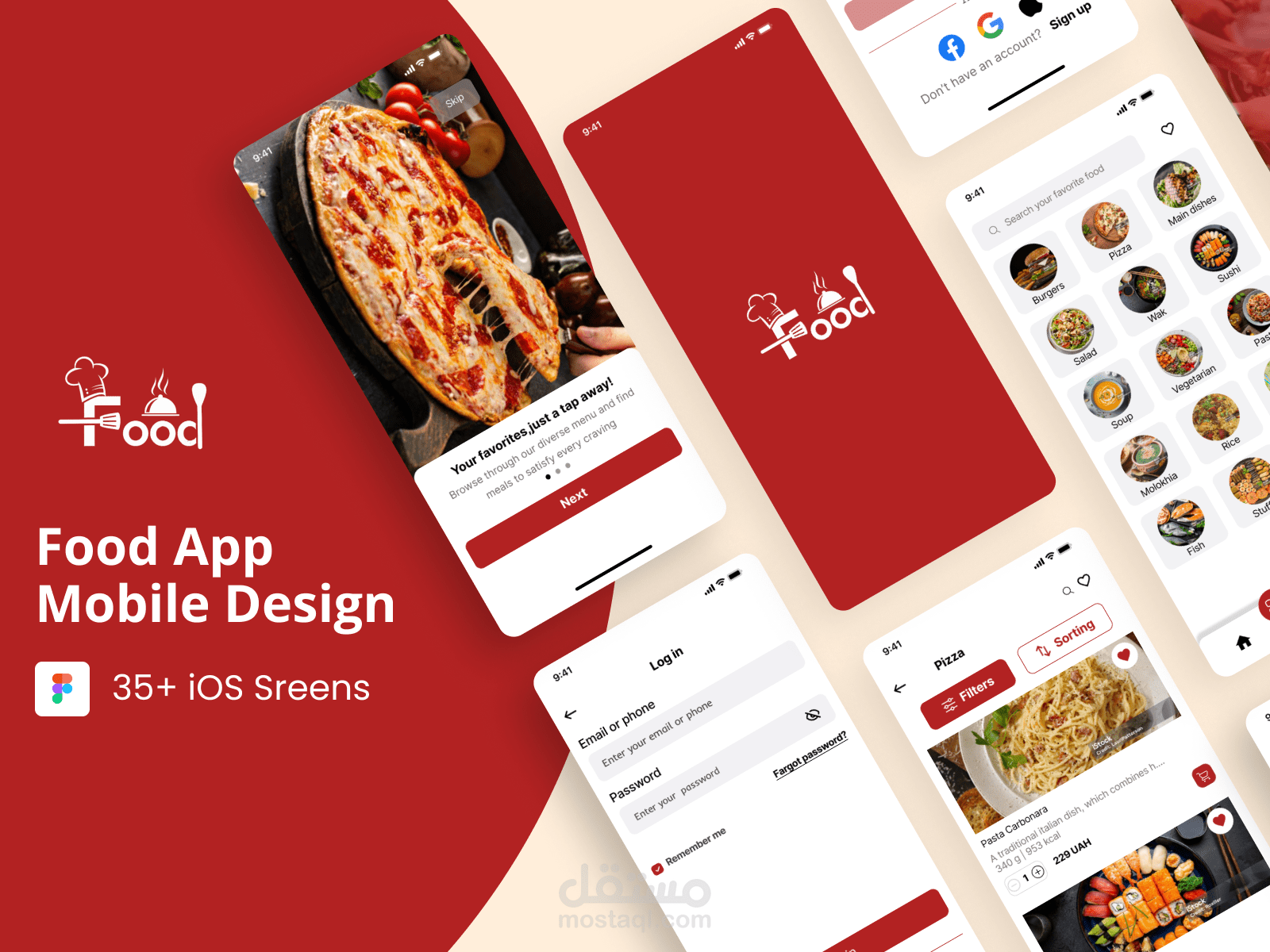 Food app design
