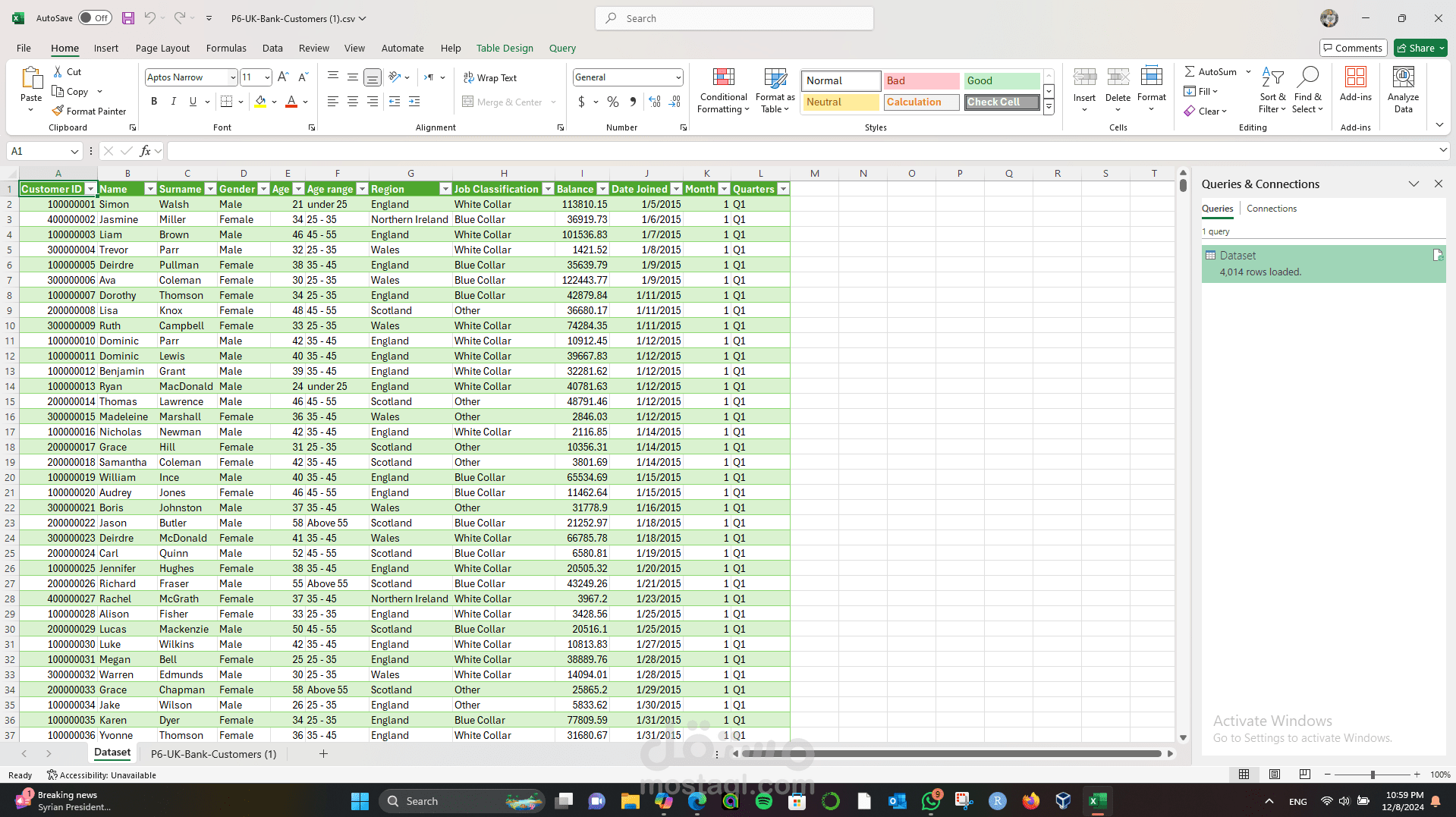 Comparing Sales Data Across Multiple Regions