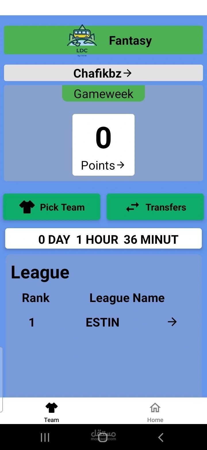 Fantasy Mobile App – LDC Club
