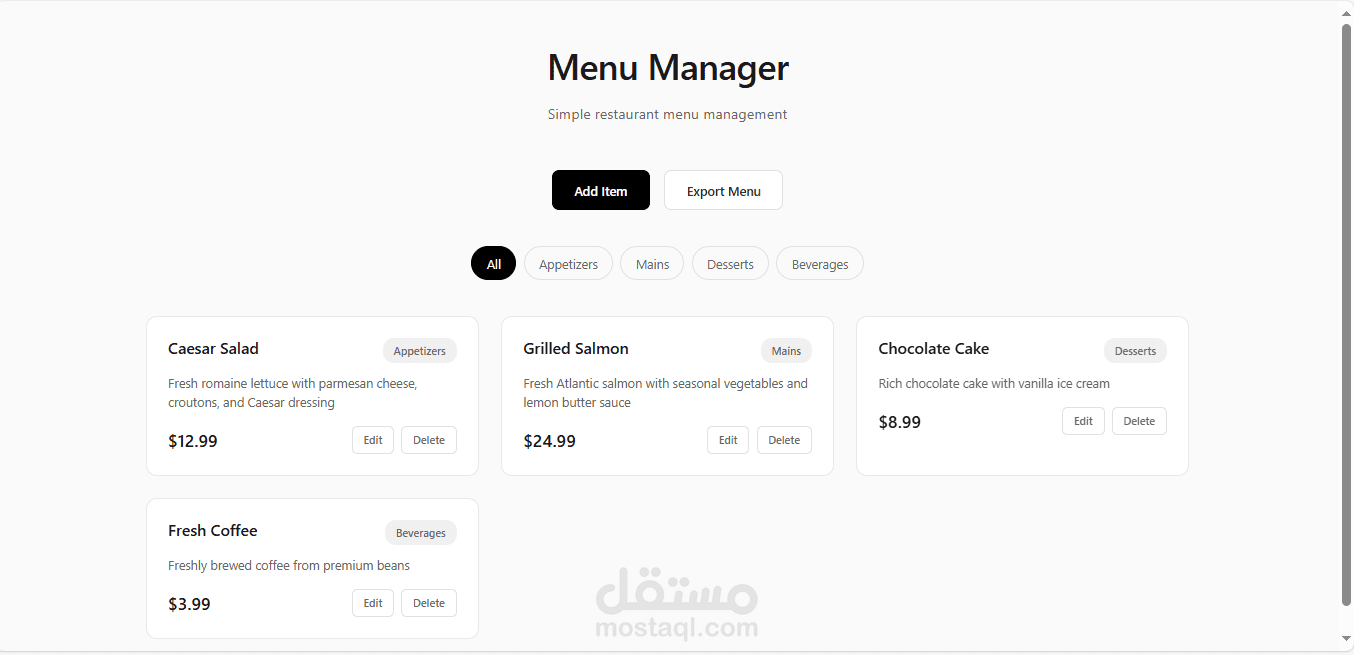 تصميم واجهة Shopping List احترافية