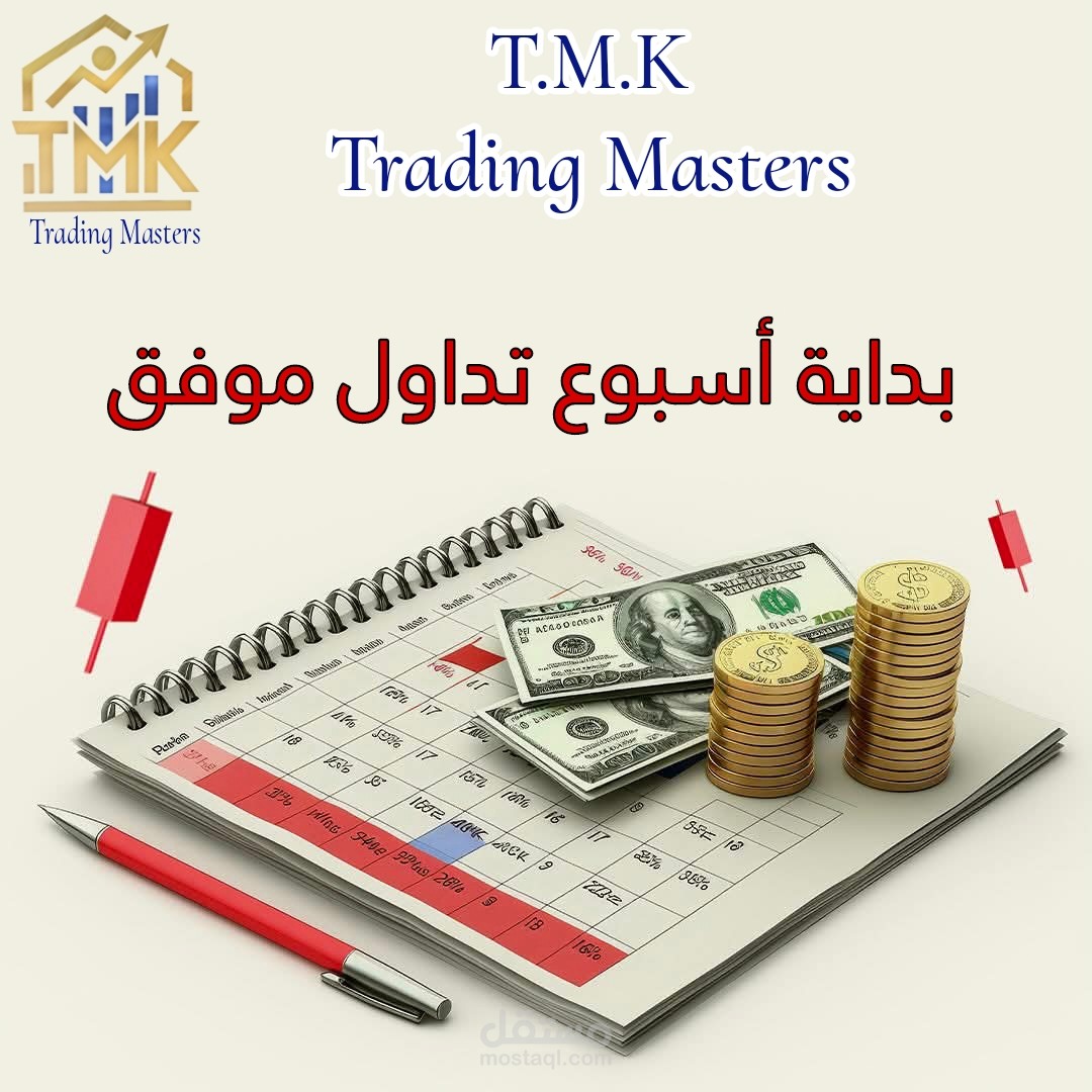 بوستر اعلاني عن بداية اسبوع التداول