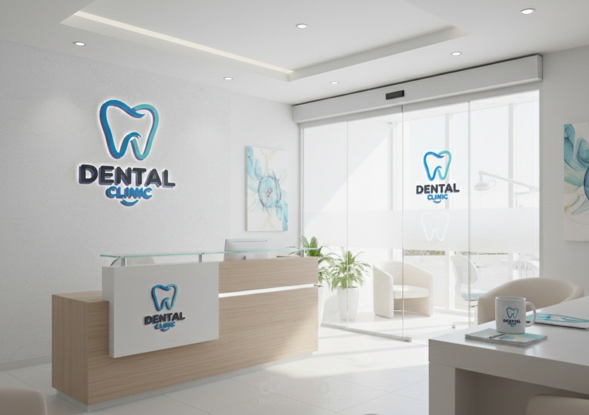 تصميم هوية بصرية مودرن لعيادة طب أسنان (Dental Clinic Logo Design)
