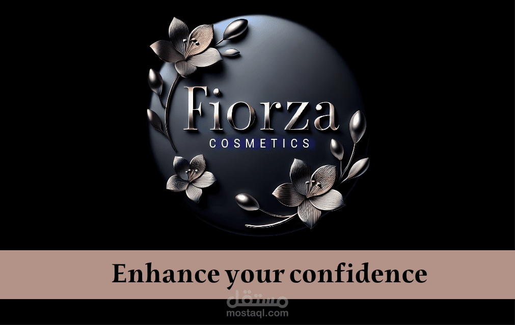 هوية تجارية لشركة fiorza cosmetics