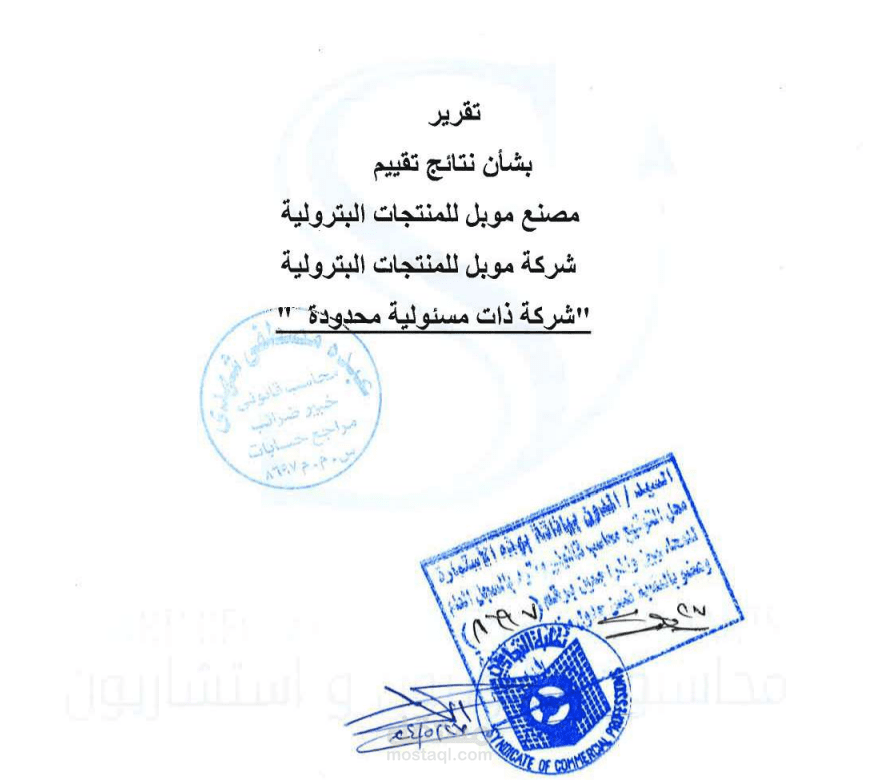 تقرير مالي