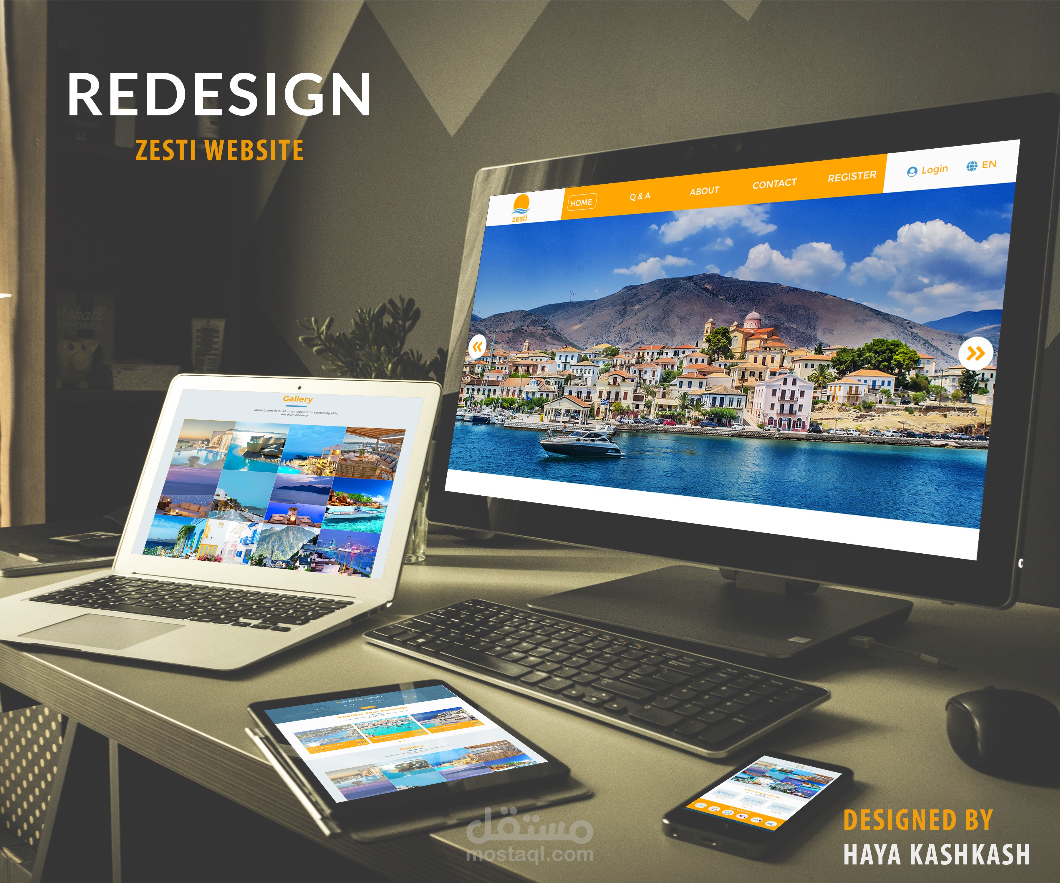 تصميم موقع ZESTI