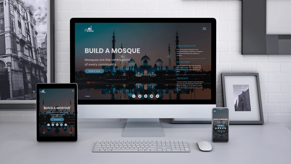تصميم موقع لparadise