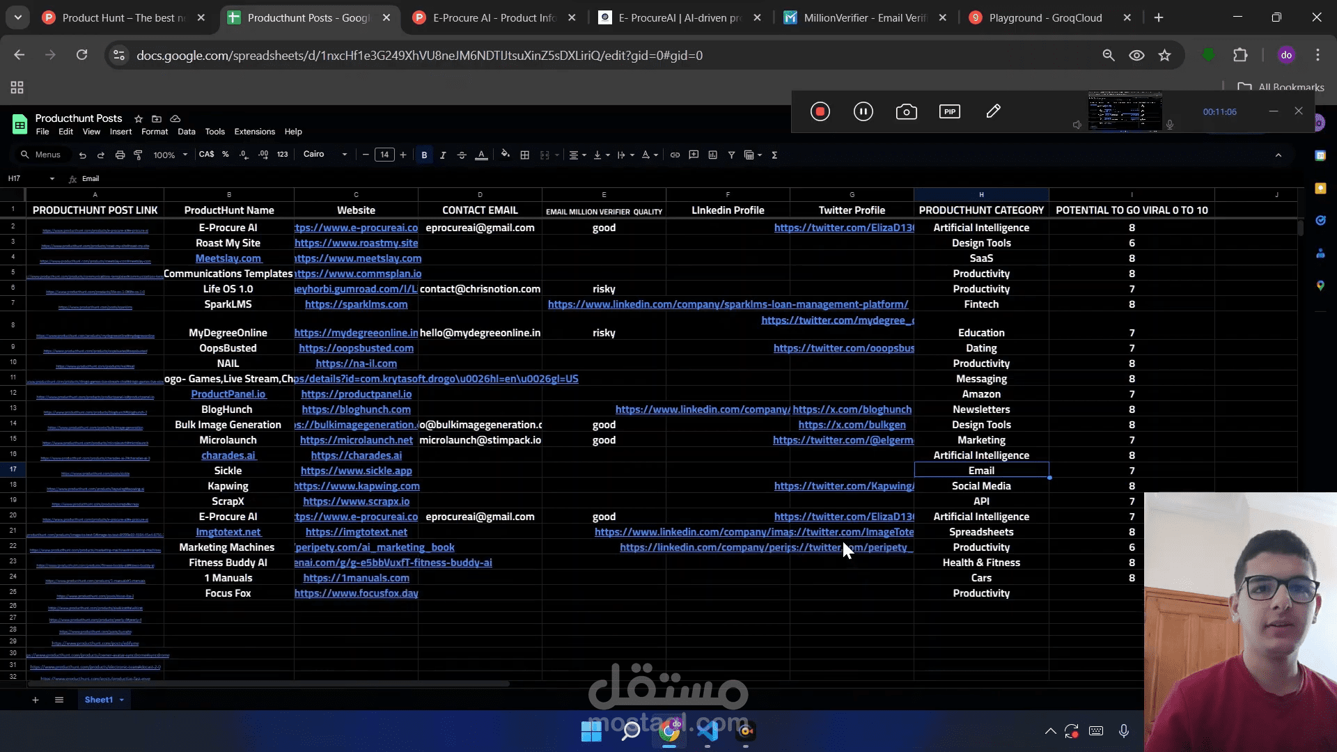 Google Sheet API & AI Web Scraping