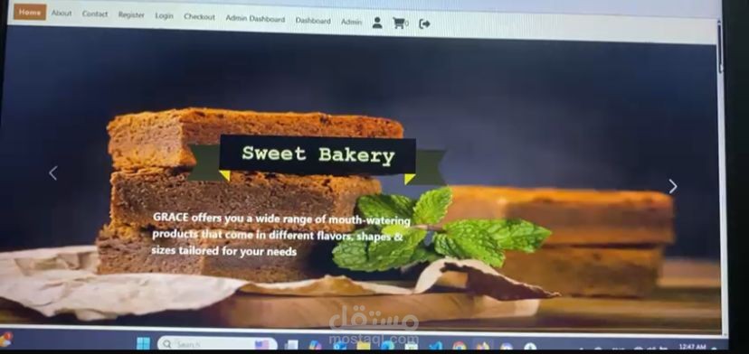 Ecommerce project about Bakery
